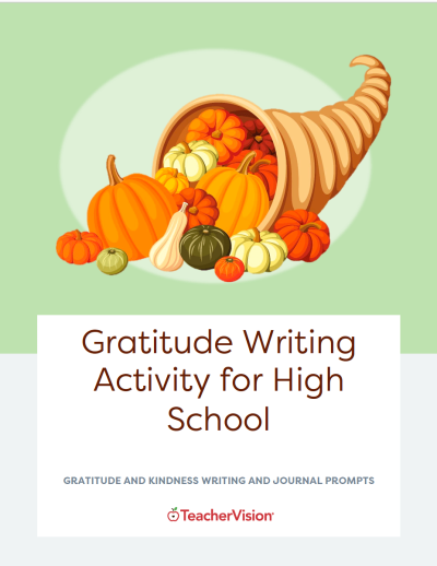 Thanksgiving Gratitude Activity for High School