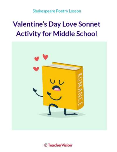 Valentine's Day Love Sonnet Poetry Activity