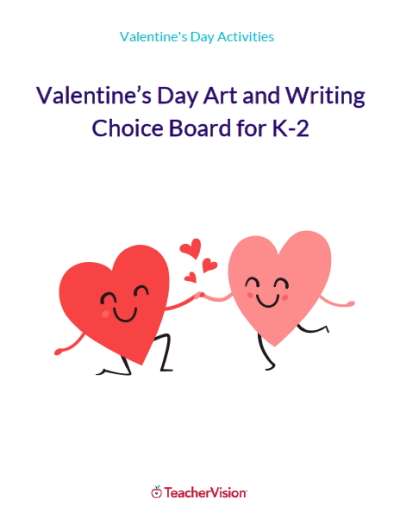 Valentine's Day Writing Activities and Crafts for K-2