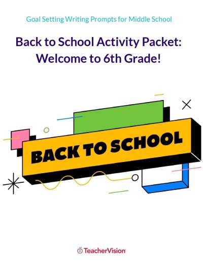 First Day of 6th Grade Welcome Activities