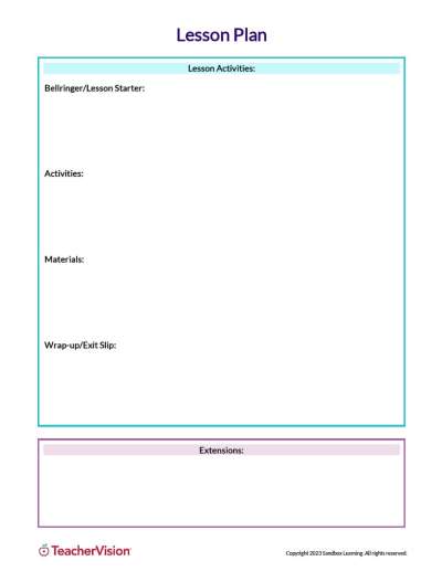 Lesson Plan Template