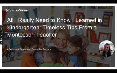 TeacherVision Webinar: Tips From a Montessori Teacher