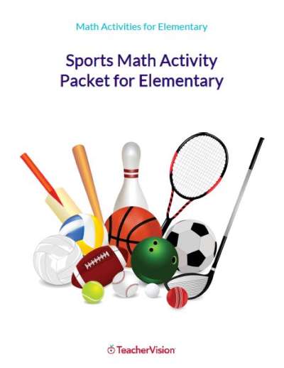 Sports math worksheets activity packet