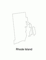 Rhode Island State Map