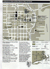 Underground Railroad Map - New Bedford, MA