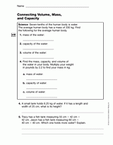 Connecting Volume, Mass, and Capacity (Gr. 5)