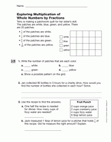 Exploring Multiplication of Whole Numbers by Fractions (Gr. 5)