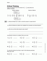 Multiplying and Dividing Fractions: Critical Thinking (Gr. 6)
