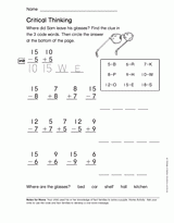 Using Addition and Subtraction: Critical Thinking (Gr. 2)