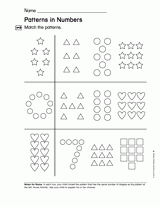 Patterns in Numbers: Match the Patterns