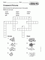 Science and Language Arts: Crossword Pictures