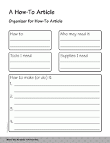 Writing a How-to Article (Gr. 1)