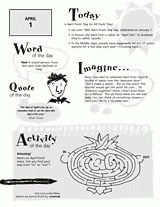 April Fools' Day Facts Worksheet