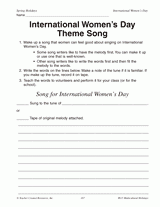 International Women's Day Theme Song