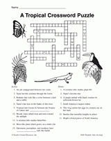 A Tropical Crossword Puzzle