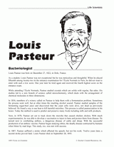 Louis Pasteur, Bacteriologist