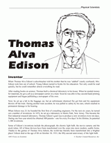 Thomas Alva Edison, Inventor