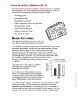 Home Activities: Statistics (Gr. 6)