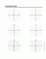 Coordinate Grids: Blank Printable Template