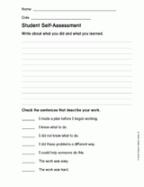 Student Self-Assessment 1