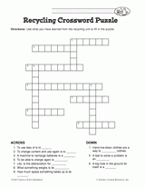 Recycling Crossword Puzzle