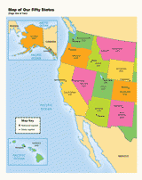Colorful Map of the United States