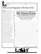 Write a Lead Paragraph for The Roman Times