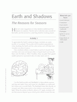 Earth and Shadows: The Reasons for Seasons