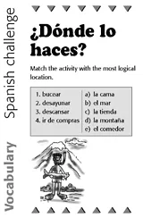 Spanish Vocabulary Challenge: Locations