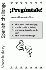 Spanish Vocabulary Challenge: Ask a Friend