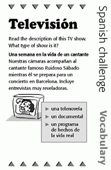 Spanish Vocabulary Challenge: TV Show