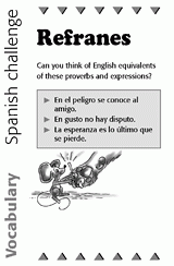 Spanish Vocabulary Challenge: Proverbs and Expressions