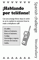 Spanish Vocabulary Challenge: Telephone Call