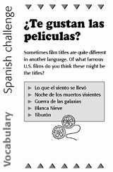 Spanish Vocabulary Challenge: Film Titles