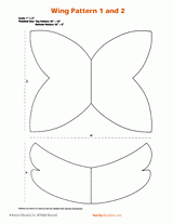 Wing Pattern 1 and 2 Costume Pattern
