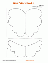 Wing Pattern 3 and 4 Costume Pattern