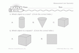 Math Warm-Up 138 for Gr. 1 & 2: Measurement & Geometry
