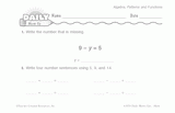 Math Warm-Up 227 for Gr. 1 & 2: Algebra, Patterns & Functions