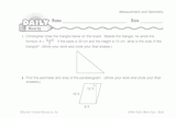 Math Warm-Up 153 for Gr. 5 & 6: Measurement & Geometry