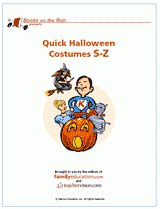 Quick DIY Halloween Costumes, List S-Z (K-12)