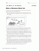 Make a Miniature Movie Set