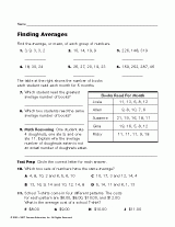 Finding Averages
