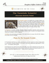 The Tarantula Scientist Classroom Activities Packet