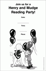 Henry & Mudge Reading Party Invitation