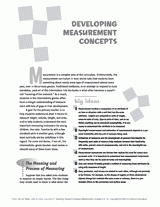 Developing Measurement Concepts: The Meaning & Process of Measurement
