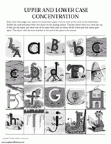 Alphabet Game: Upper and Lower Case Concentration