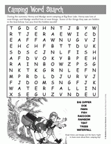Henry & Mudge Camping Word Search