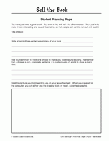 Sell the Book: Student Planning Page