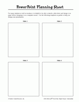 PowerPoint Planning Sheet