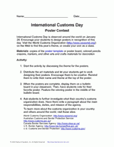 International Customs Day Poster Contest